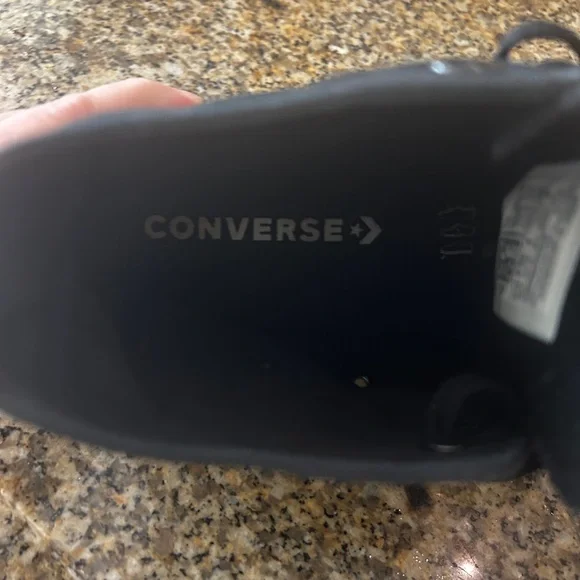 Black High-Top Men’s Converse Sneakers - Picture 6 of 7